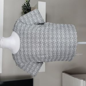 Express Short Sleeve Tweed Top